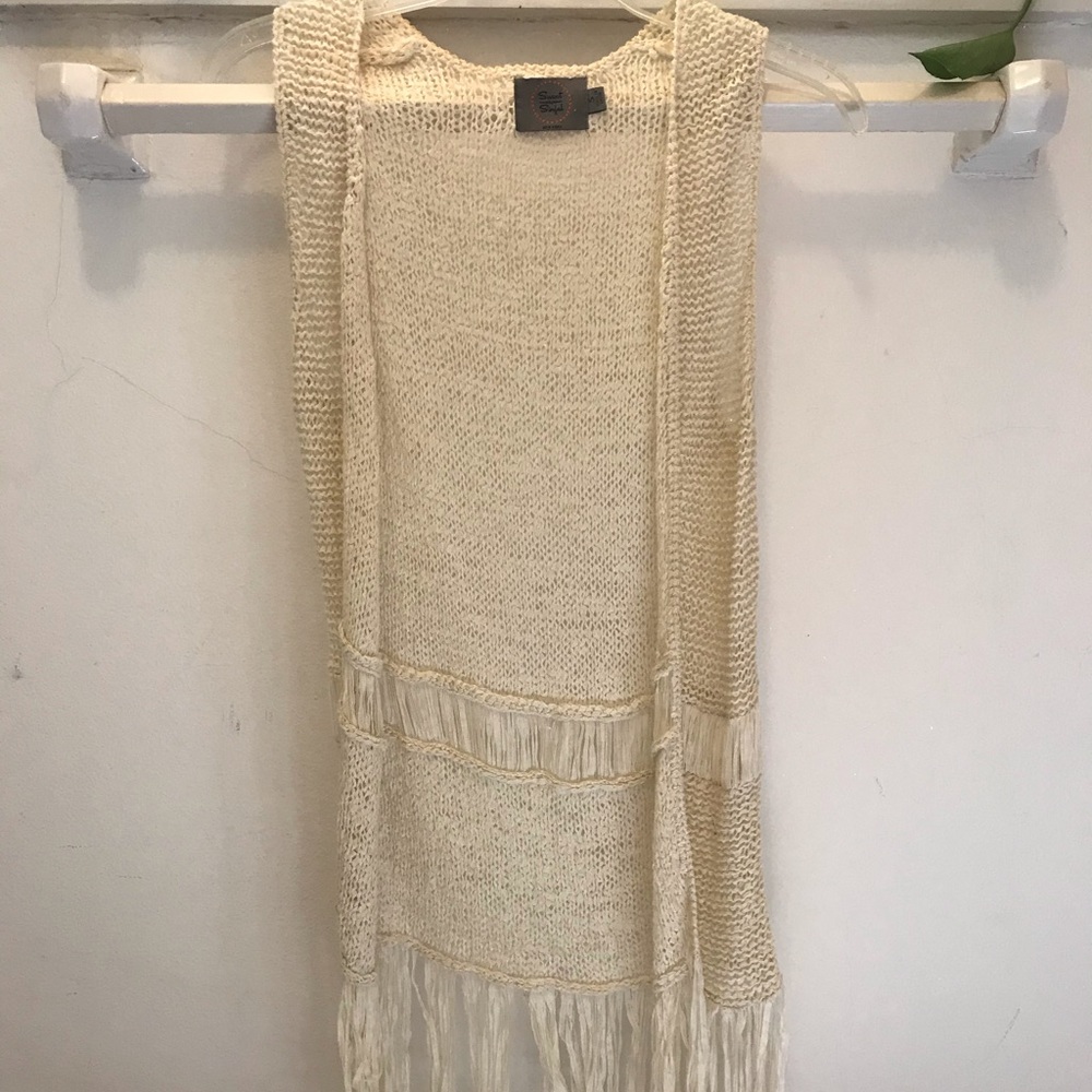 Cream vest